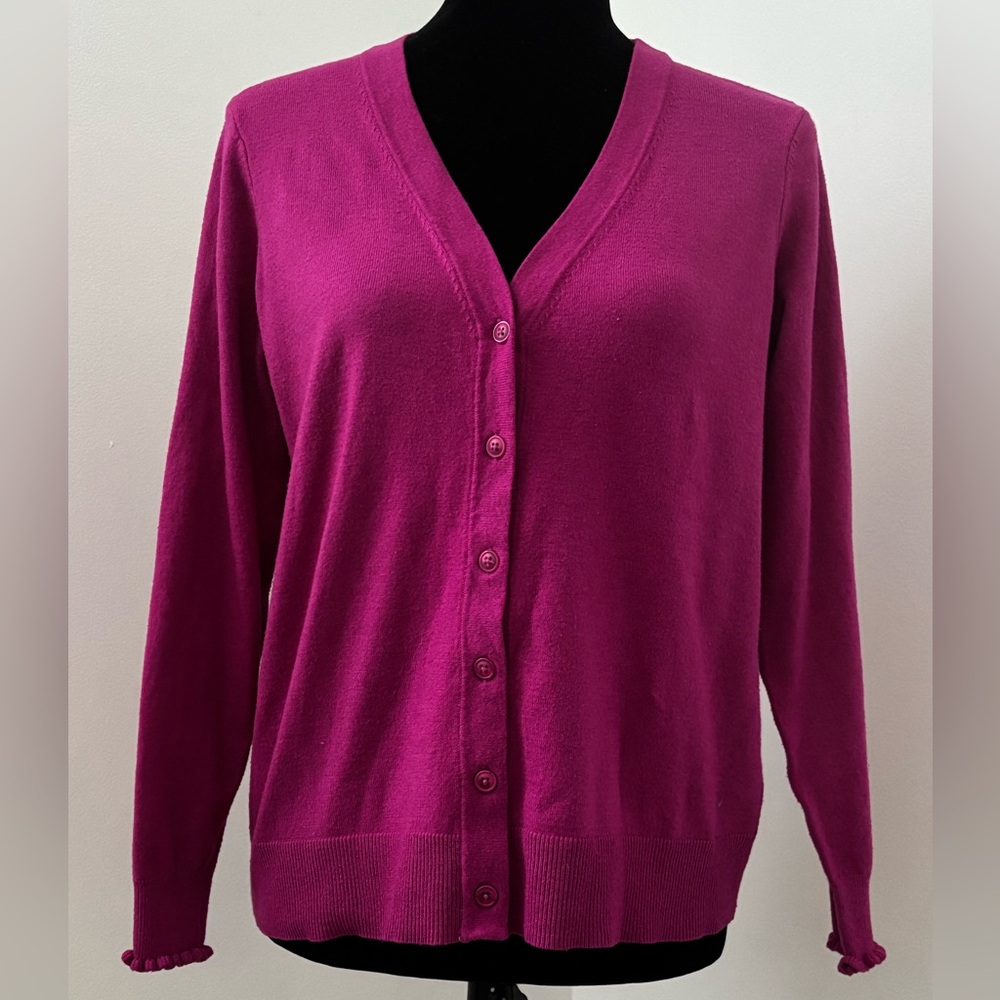 Candace Cameron Bure Women's Berry Cardigan Sweater